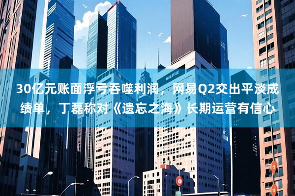 30亿元账面浮亏吞噬利润，网易Q2交出平淡成绩单，丁磊称对《遗忘之海》长期运营有信心