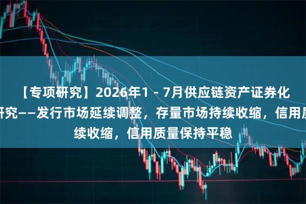【专项研究】2026年1－7月供应链资产证券化产品存续期研究——发行市场延续调整，存量市场持续收缩，信用质量保持平稳